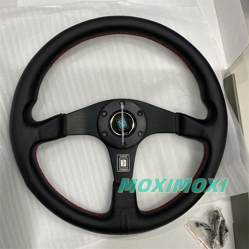 Vô Lăng Xe Hơi Nardi Bằng Da Thật 14inch 350mm