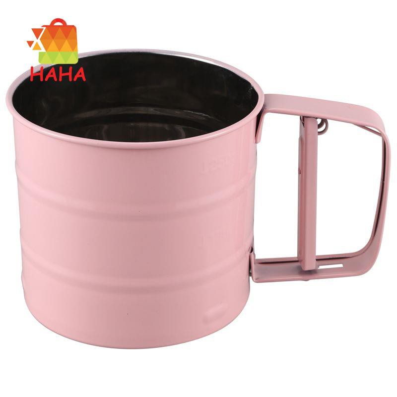 Stainless Steel Flour Sifter Handheld Powder Flour Sieve Icing Cup#HAVN