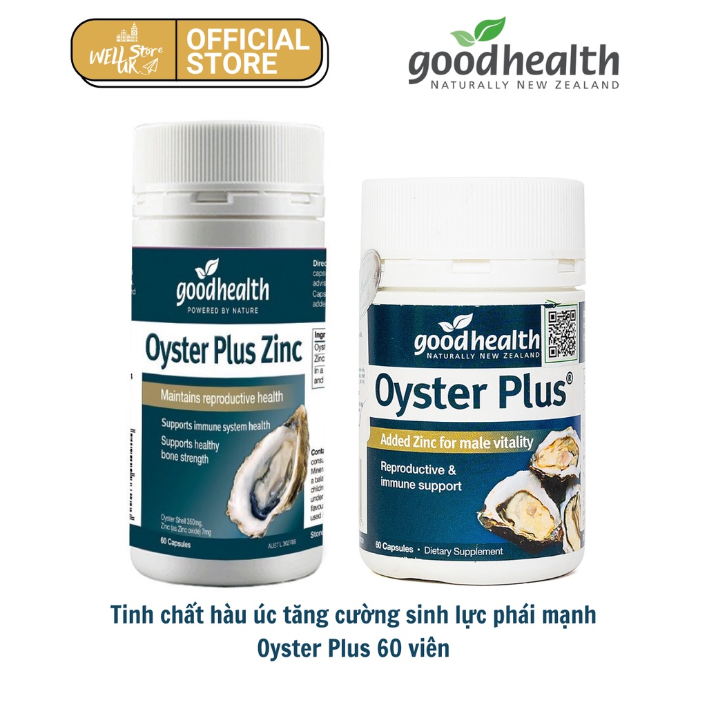 Viên uống Oyster Plus Zin C tăng cường sức khoẻ nam giới lọ 60 viên.
