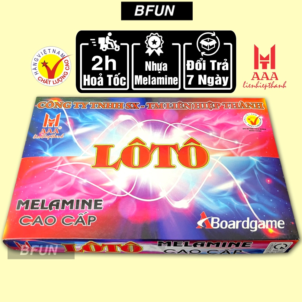 Bộ Đồ Chơi Lô Tô LOẠI XỊN Liên Hiệp Thành / Lê Dư Khách Chọn - Cờ Loto Giải Trí Boardgame - Đồ Chơi Trẻ Em BFUN