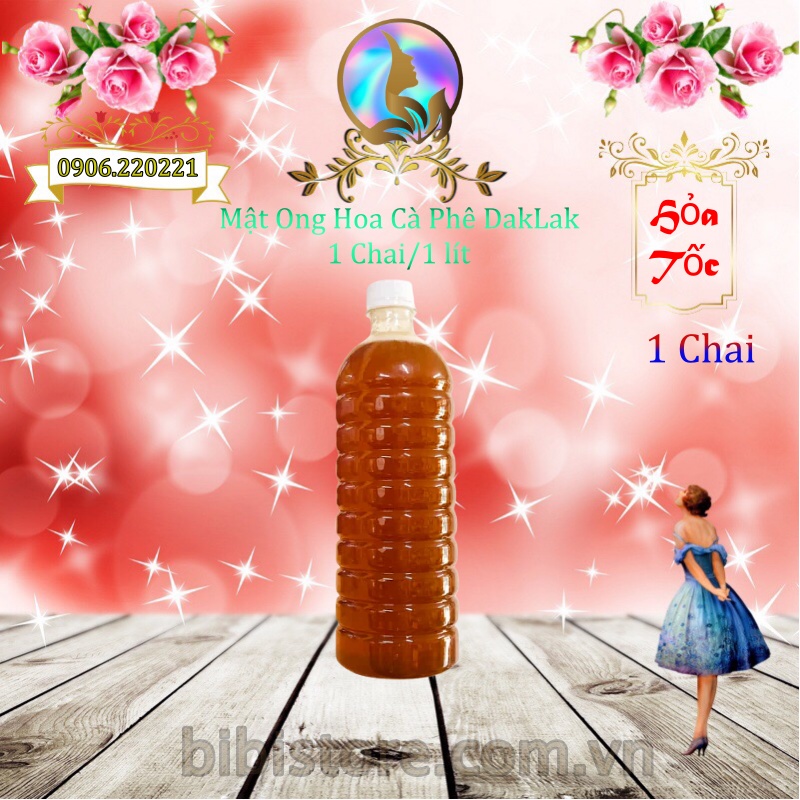 Mật Ong Hoa Cà Phê, Mật Ong Nguyên Chất DakLak Dễ Uống, Có Vị Ngọt Thanh Chai 1 Lít (HCM)