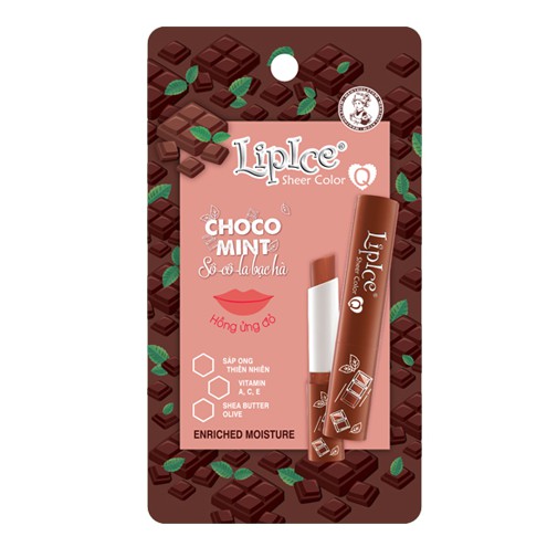 Son dưỡng môi LipIce Sheer Color Q Choco Mint - Sô cô la bạc hà