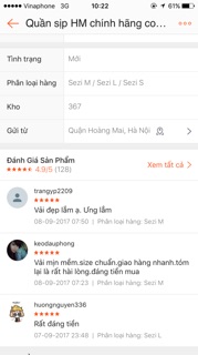 Combo 6 quần sịp HM ( 3 quần + 3 tam giác ) chính hãng.