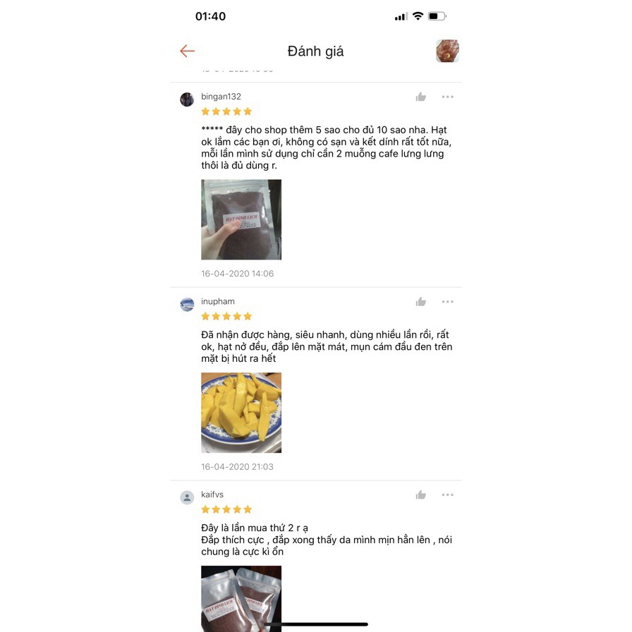 Hạt ngũ hoa - Hạt đình Lịch .