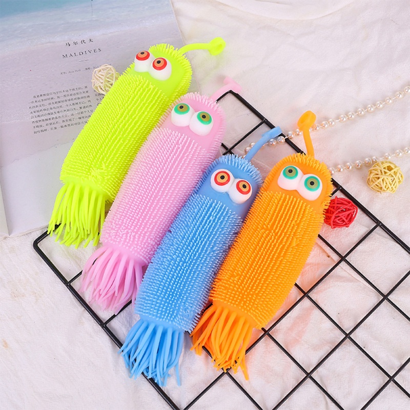 Đồ chơi bóp nén hình con bạch tuộc sâu bướm hoạt hình phát sáng vui nhộn