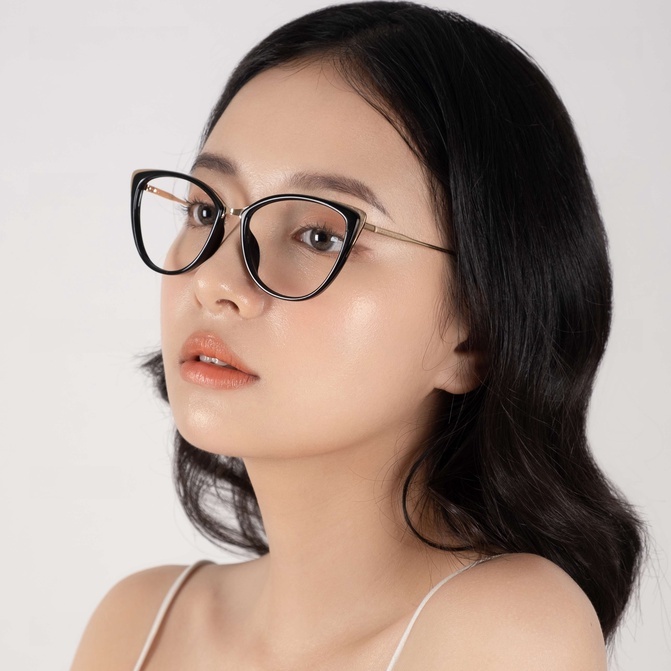 Kính Mắt Mèo Thiết Kế Touchelelis MAGNOLIA GLASSES, Màu Sắc Cùng Với Mẫu Mã Siêu Trendy