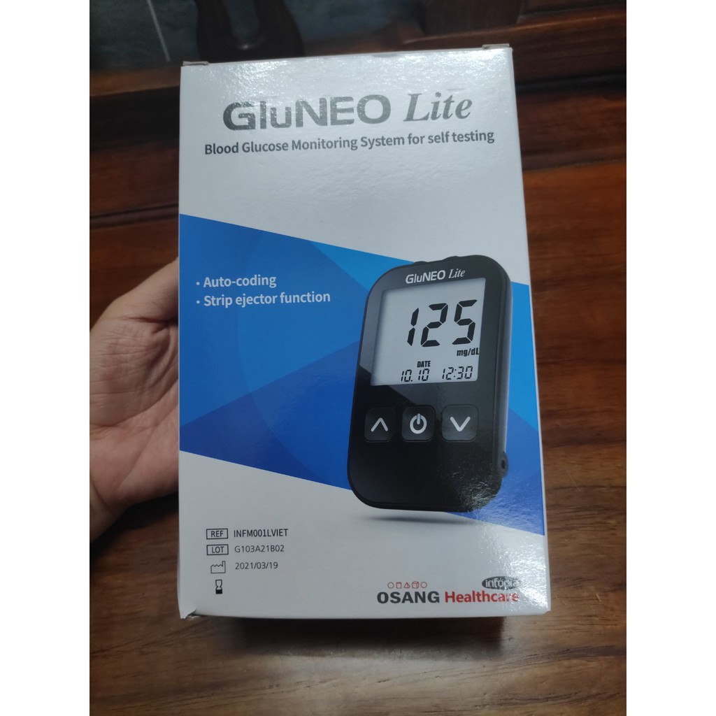 Máy đo đường huyết GluNeo Lite - Quà tặng cao cấp Glucerna