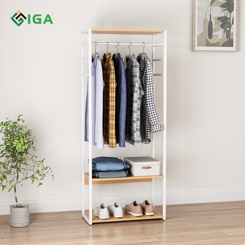 Giá kệ treo quần áo S Hanger Hàn Quốc, kệ đa năng để đồ nội thất phòng ngủ hiện đại - GM07