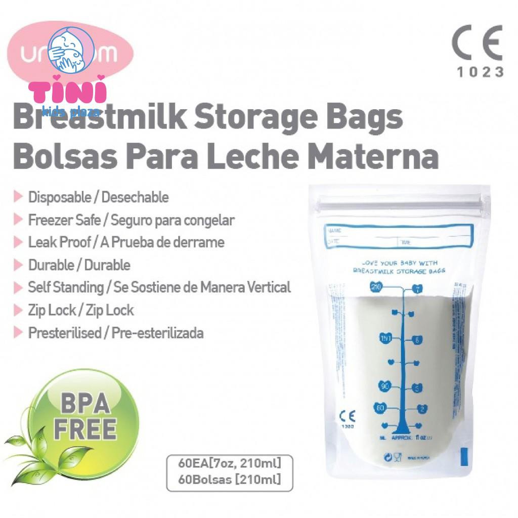 [Mã 157FMCGSALE giảm 8% đơn 500K] Túi trữ sữa Unimom Compact không có BPA hộp 30 túi / 30 túi / 20 túi 210ml