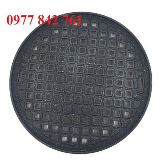 Vỉ nướng gang lỗ vuông chống dính size 26,5 cm giá rẻ