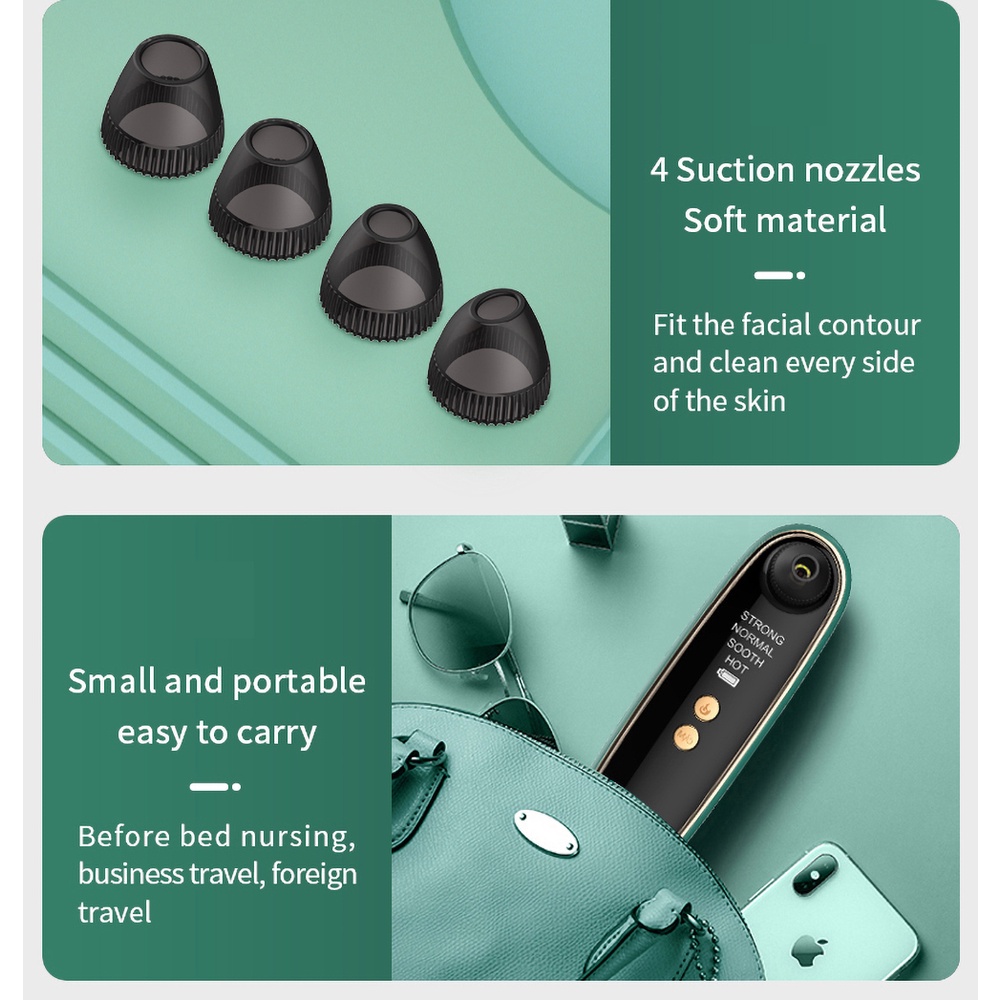 Máy hút mụn đầu đen làm sạch sâu cho da tiện lợi