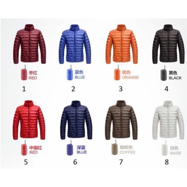 Áo phao Uni nam siêu nhẹ, mẫu áo khoác nam siêu ấm siêu chất đẳng cấp phái mạnh