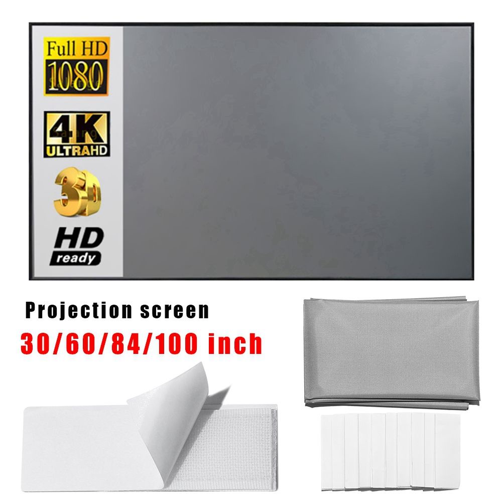 Màn Hình Máy Chiếu 3D HD 30/60/84/100/120 inch Phản Quang Chất Lượng Cao | BigBuy360 - bigbuy360.vn