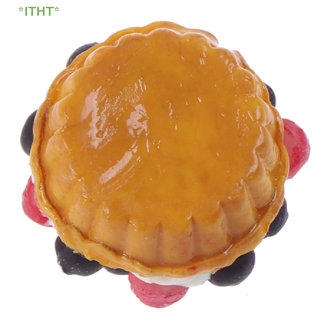 Mô Hình Kem Dâu Tây / Việt Quất Tây Tỉ Lệ 1: 12 Trang Trí Nhà Búp Bê Mới