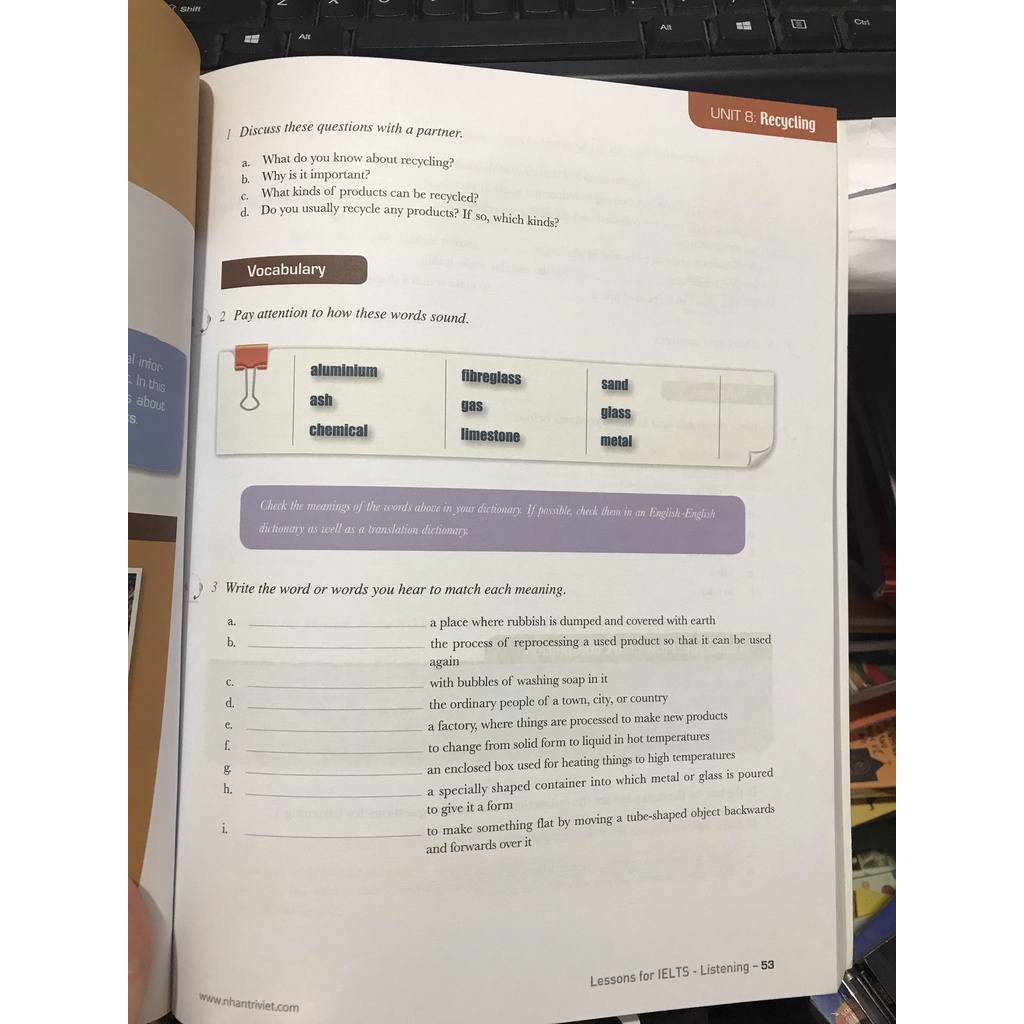 Sách - Lessons for Ielts : Listening