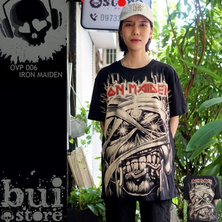 [Mã BUIS45K giảm 45k] Áo Rock band tee phông / thun Iron Maiden HR OVP006 in tràn
