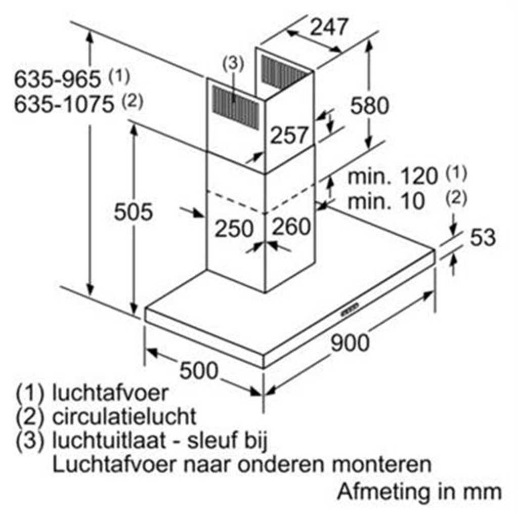 Máy Hút Mùi Bosch DWB97IM50 Hút Mùi Treo Tường, Điều Khiển Cảm Ứng Hiện Đại