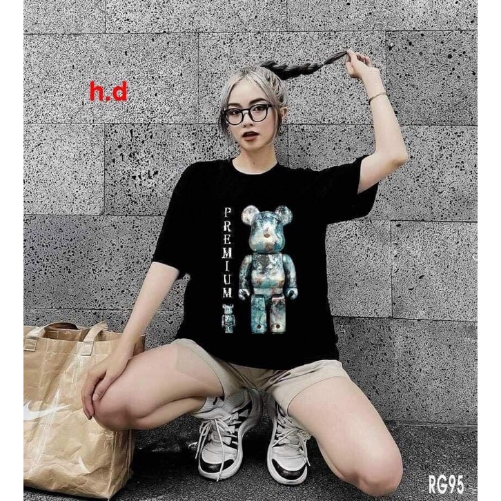 Áo phông gấu chữ dọc HD11