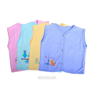 Áo gile nỉ cotton cho bé, chất nỉ 2 lớp dày, mịn, đẹp