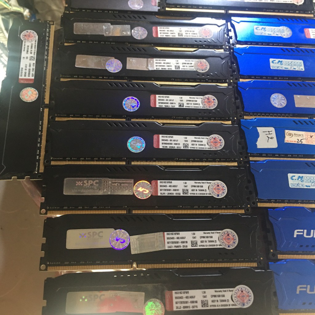 DDR3 RAM 8G - BUS 1600 - HIỆU KINGTON FURY CHÍNH HÃNG TẢN NHIỆT XANH - ĐEN KHÔNG KÉN MAIN VI TÍNH BẮC HẢI | BigBuy360 - bigbuy360.vn