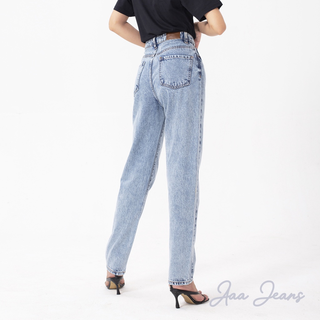 Quần Mom Jeans Light Blue Aaa Jeans