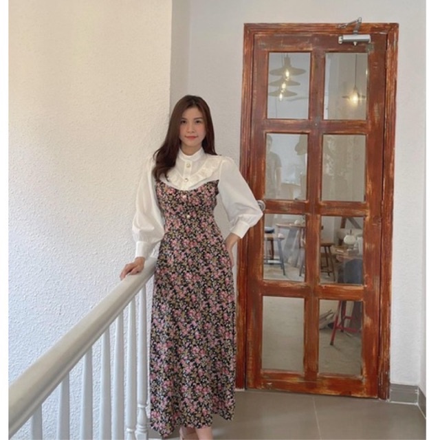 Đầm tiểu thư phối