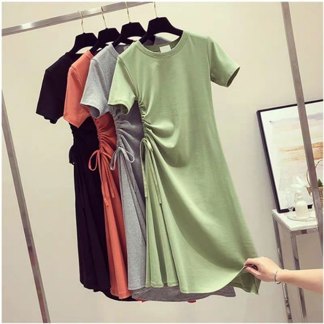 Váy cho con bú ti - 75350TQ- Rút nhún (kèm ảnh thật)