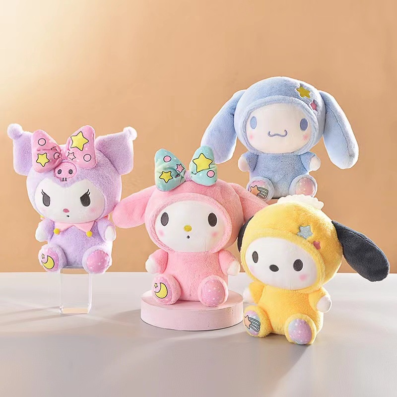 SANRIO Thú Nhồi Bông Hoạt Hình Kawali Kuromi KT My Melody Cinnamoroll 23cm