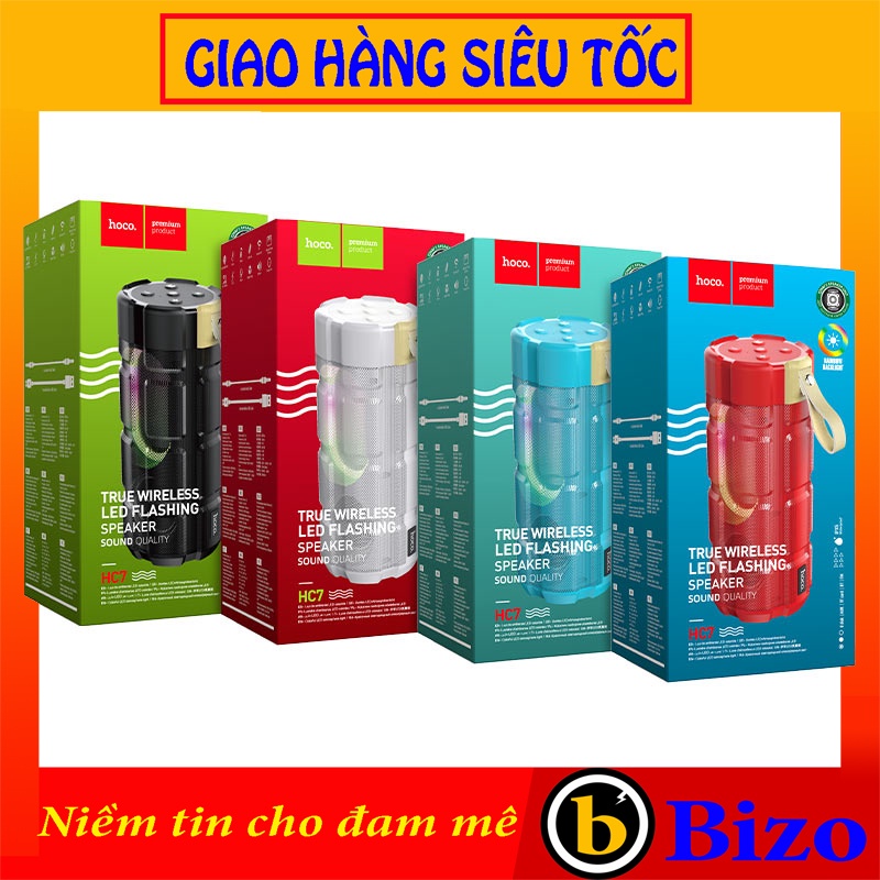 ⚡HOCO⚡Loa Bluetooth mini HC7-Chính Hãng-V5.0 - TF-AUX 3.5-Loa blt sony mi ni âmthanh siêu hay oa harman kardon siêu hay