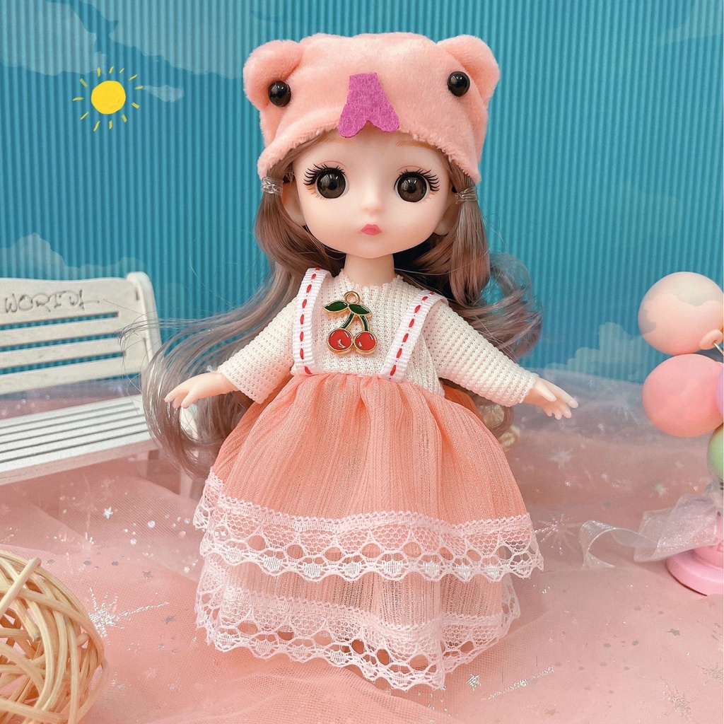 Búp bê Barbie, búp bê BJD  có khớp 17cm giá rẻ, đồ chơi, quà tặng cho bé gái