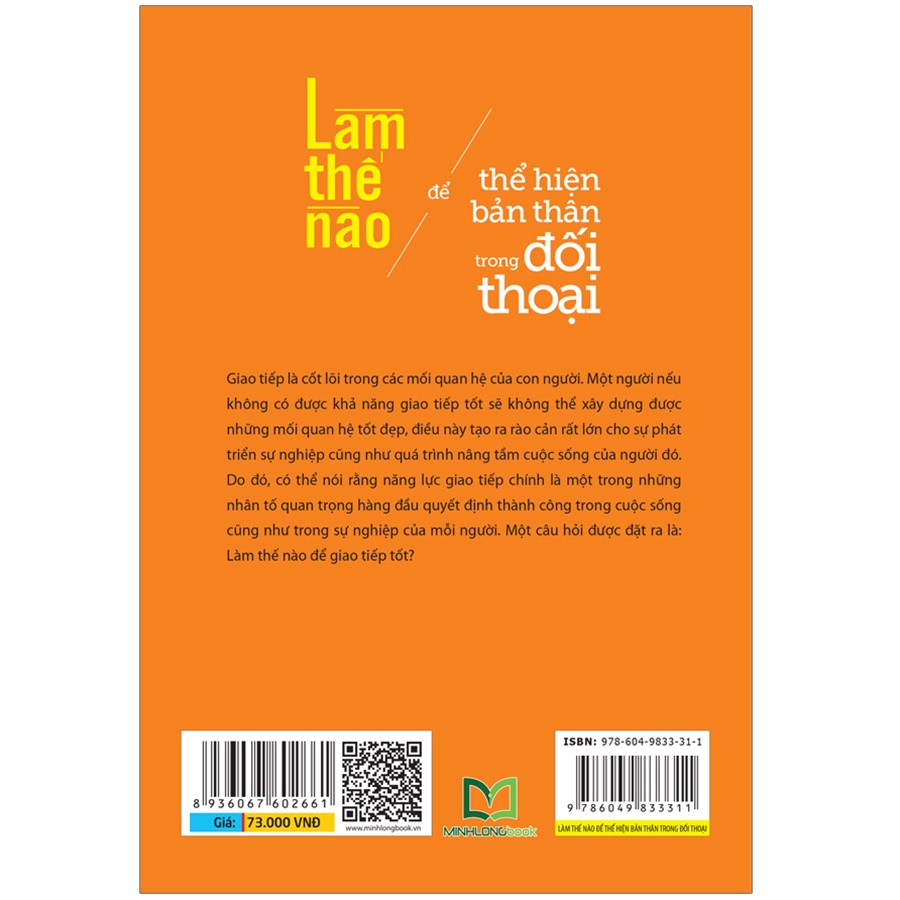 Sách - Làm Thế Nào Để Thể Hiện Bản Thân Trong Đối Thoại (ML)