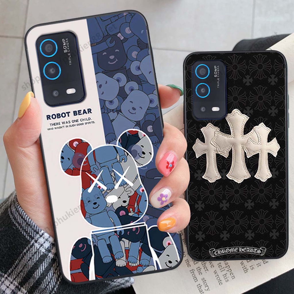 Ốp lưng Oppo A52 / A92 hình Robot Bear, Kawsnc bảo vệ điện thoại