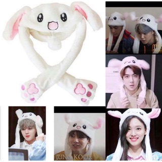 Mũ tai thỏ Kpop BTS (cử động)