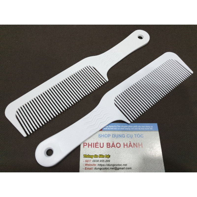 Lược Cắt Tóc Nam Trắng, Lược Flattop Bản To Đi Khung Chuyên Nghiệp Chuẩn Barber.(Ảnh thật)