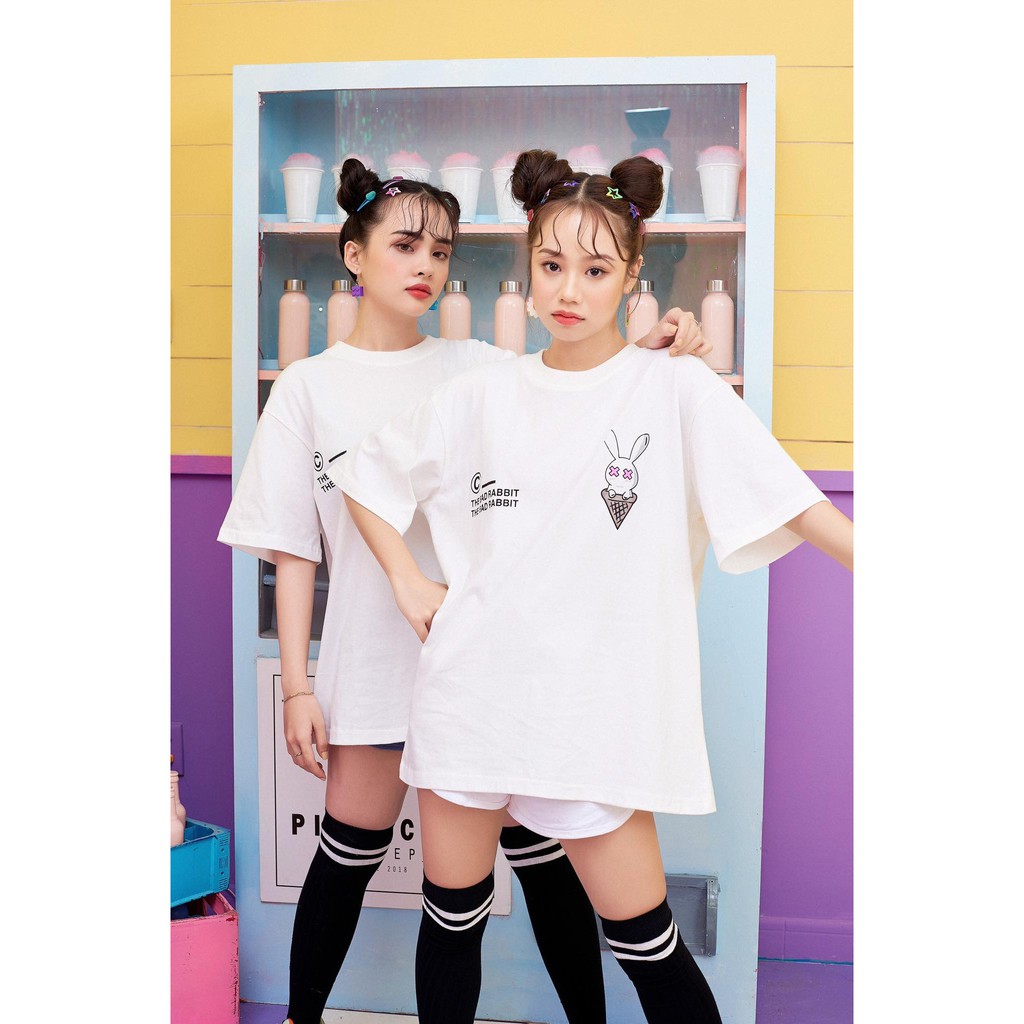 Áo Thun Unisex Bad Rabbit Ice Cream 100% Cotton - Local Brand Chính Hãng