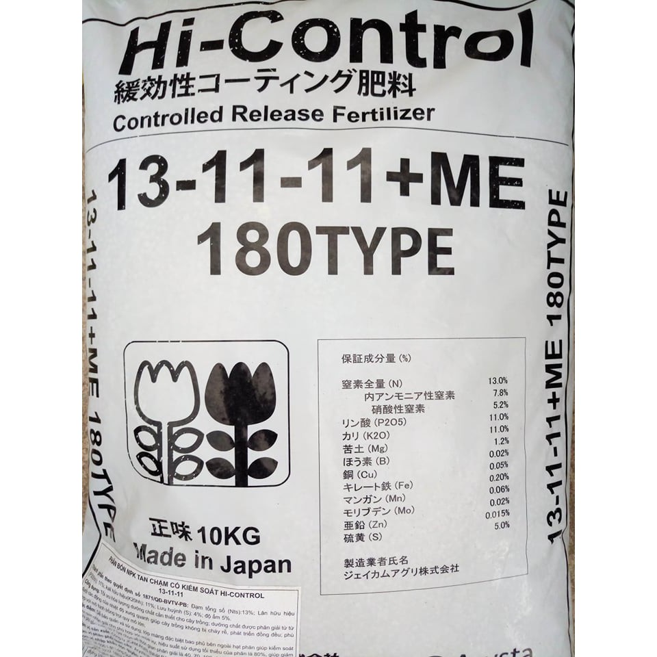 Phân tan chậm nhật 13-11-11-ME gói (10kg)