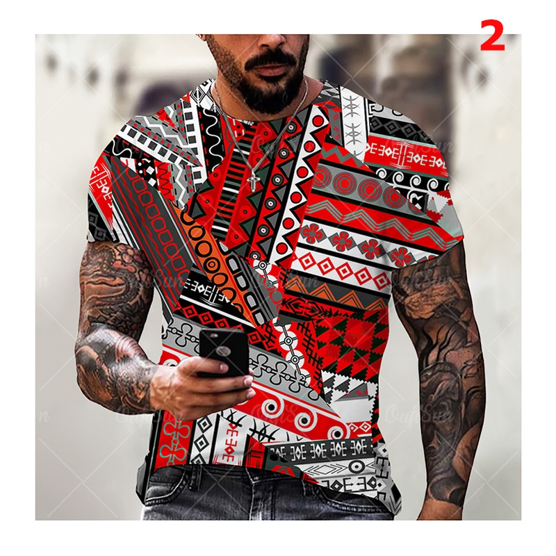 Áo Thun Tay Ngắn In Hình 3D Thời Trang Mùa Hè Cho Nam Size XXS-6XL