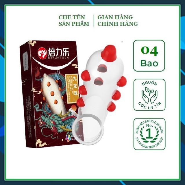 Bao cao su bi to khổng lồ HBM 9 bi (4pc) /kéo dài thời gian