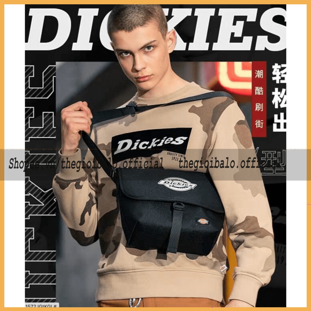 Túi chéo bao tử nam &amp; nữ unisex đeo vai xách đeo bụng đẹp đi chơi, đi học chất canvas DICKIES IPAD | thegioibalo