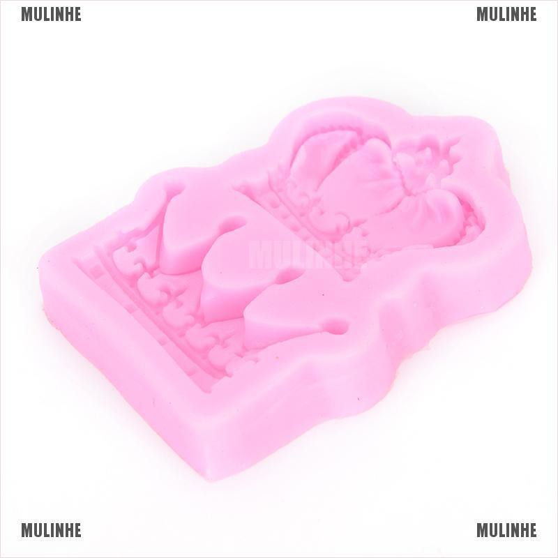 Khuôn Silicone Tạo Hình Vương Miện 3D Trang Trí Bánh