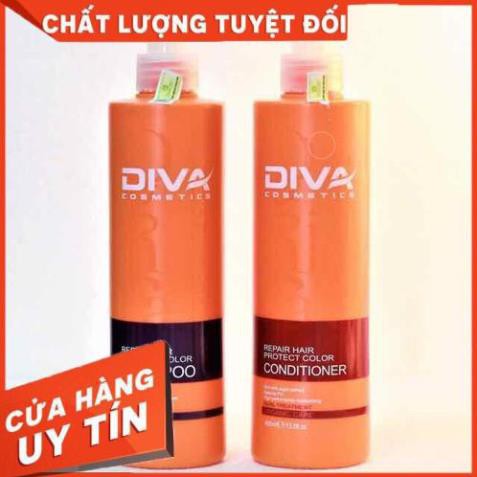 CẶP DẦU GỘI DIVA CAM PHỤC HỒI VÀ GIỮ MÀU ORGANIC