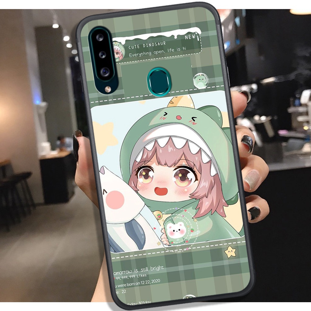[HOT]ỐP SAMSUNG A20S - M20 - M30 , IN HÌNH KHỦNG LONG CHIBI SIÊU DỄ THƯƠNG.