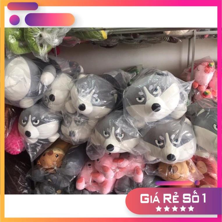 ❤️Sỉ Giá Xưởng❤️Chó Husky Xám Hot- Chó Bông Husky Thú Nhồi Bông Gấu Bông Chó Husky Hàng Cao Cấp