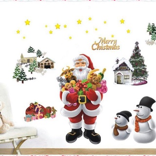 Decal dán tường trang trí giáng sinh Noel Zooyoo