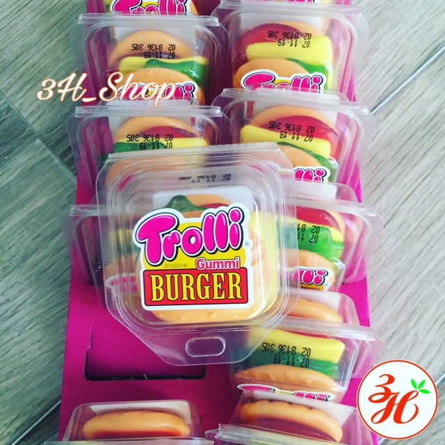 Kẹo dẻo hamburger Trolli 50g date T7/23 Mỹ