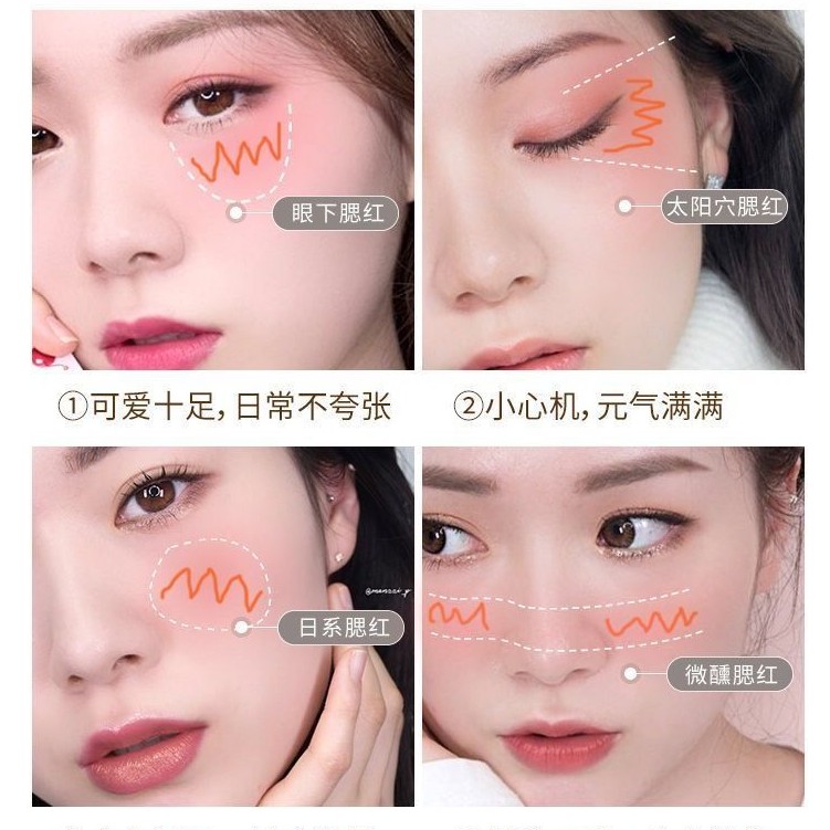 Phấn Má Hồng Trang Điểm Mịn Màng Lấp Lánh