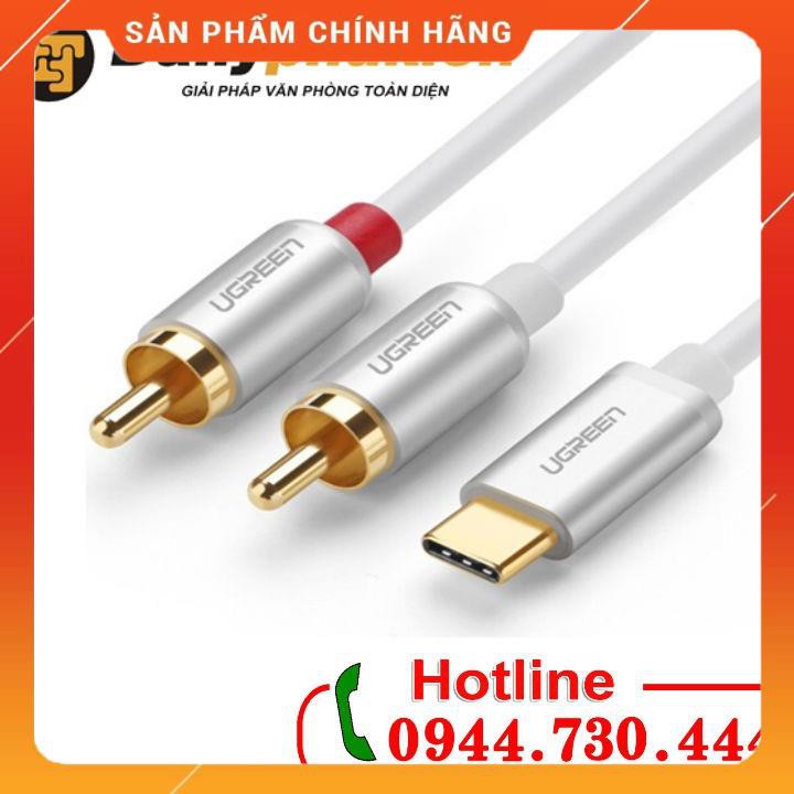 Cáp chuyển đổi USB Type C to RCA dài 0,5m Ugreen 30733 dailyphukien