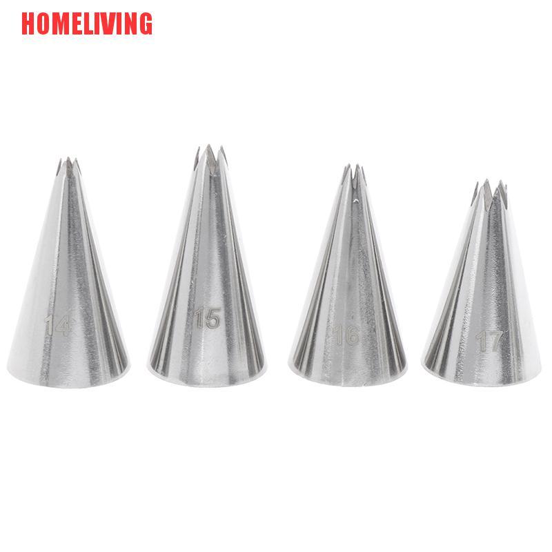 Bộ 9 Đuôi Bắt Kem Trang Trí Bánh Bằng Kim Loại Tiện Dụng