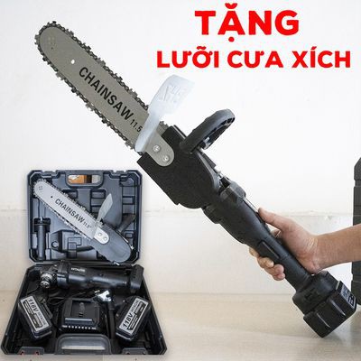 Tặng Lưỡi Cưa Xích - Máy Mài Pin Hitachi 118V Tặng Lưỡi Cưa Xích - Máy Mài Góc, Máy Cắt Pin Hitachi 118v - Lõi Đồng