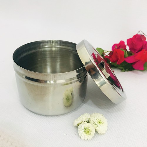 ComBo Khay Hũ inox | Khay Mạ Vàng Đựng Bông Cồn | Dụng Cụ Y Tế Spa